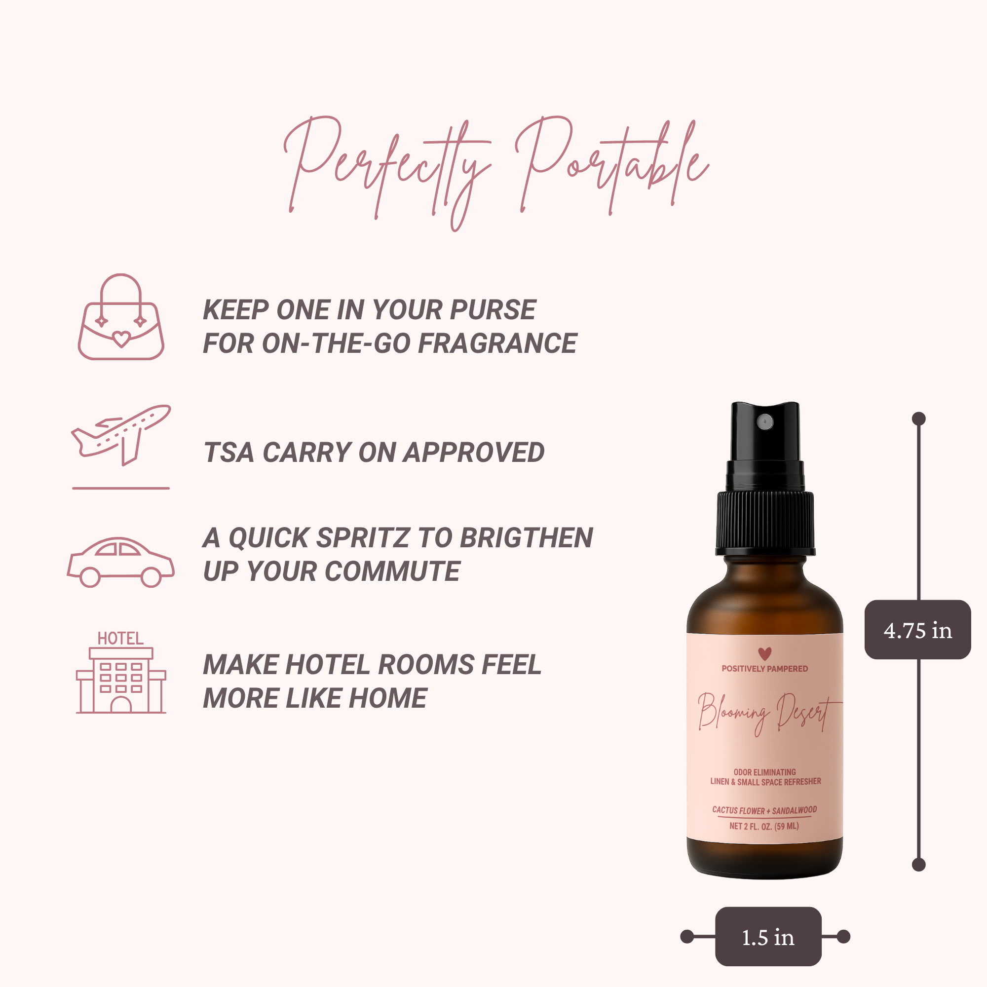 Blooming Desert Room Spray Portable