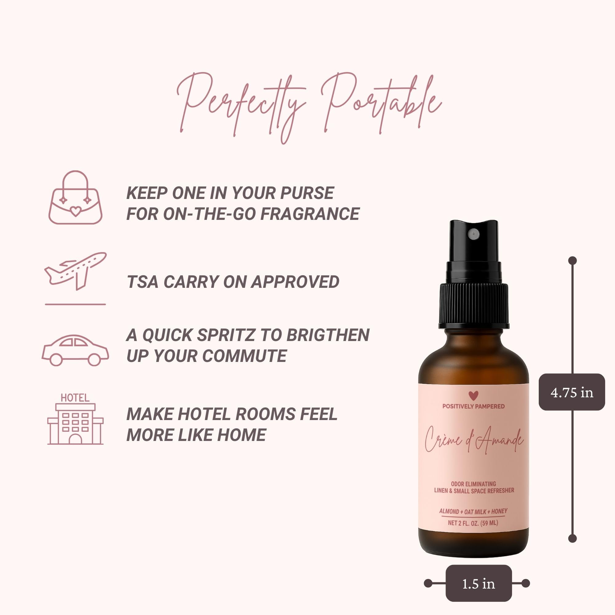 Creme d'Amande Rooms Spray Portable