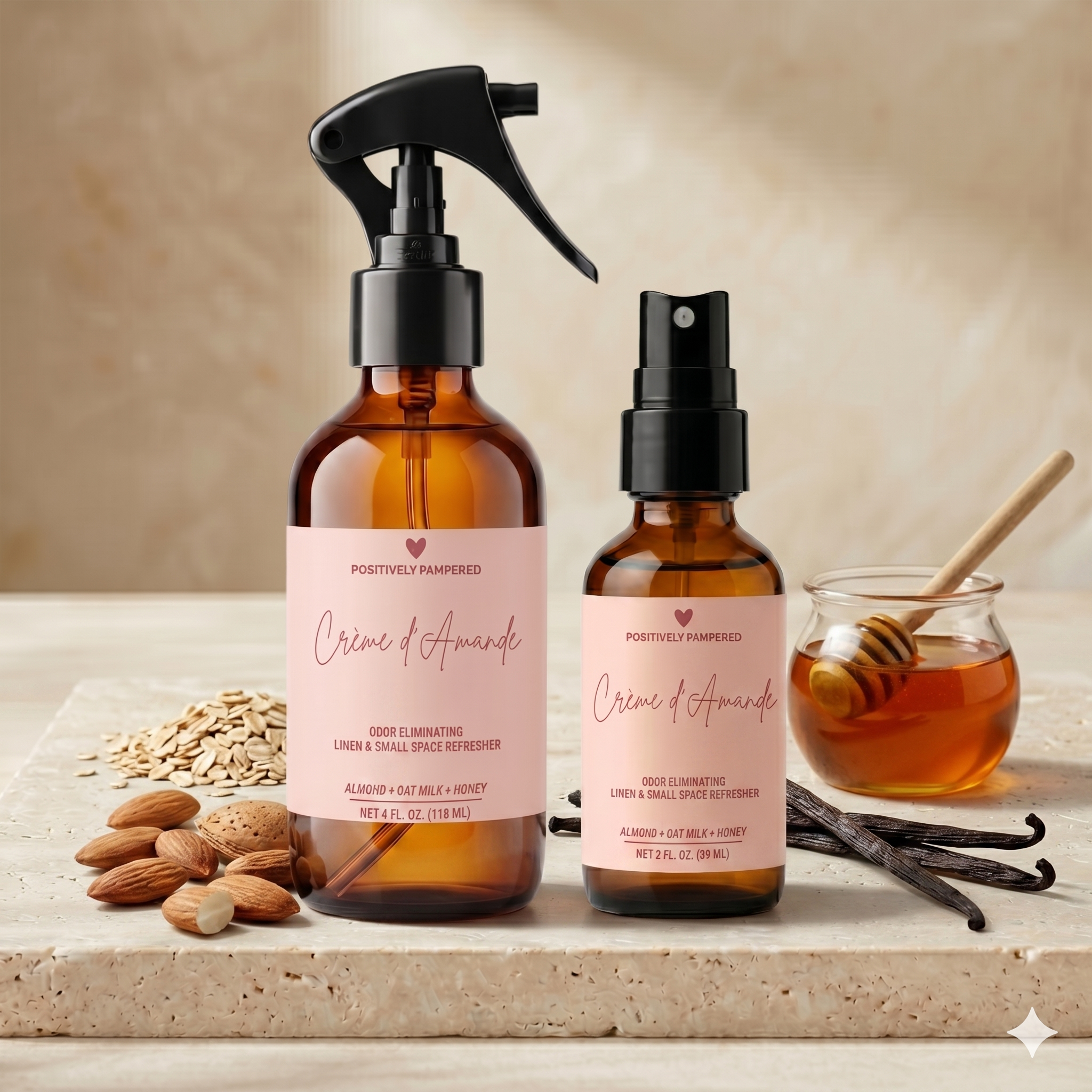 Crème d’Amande Luxury Linen & Small Space Freshener