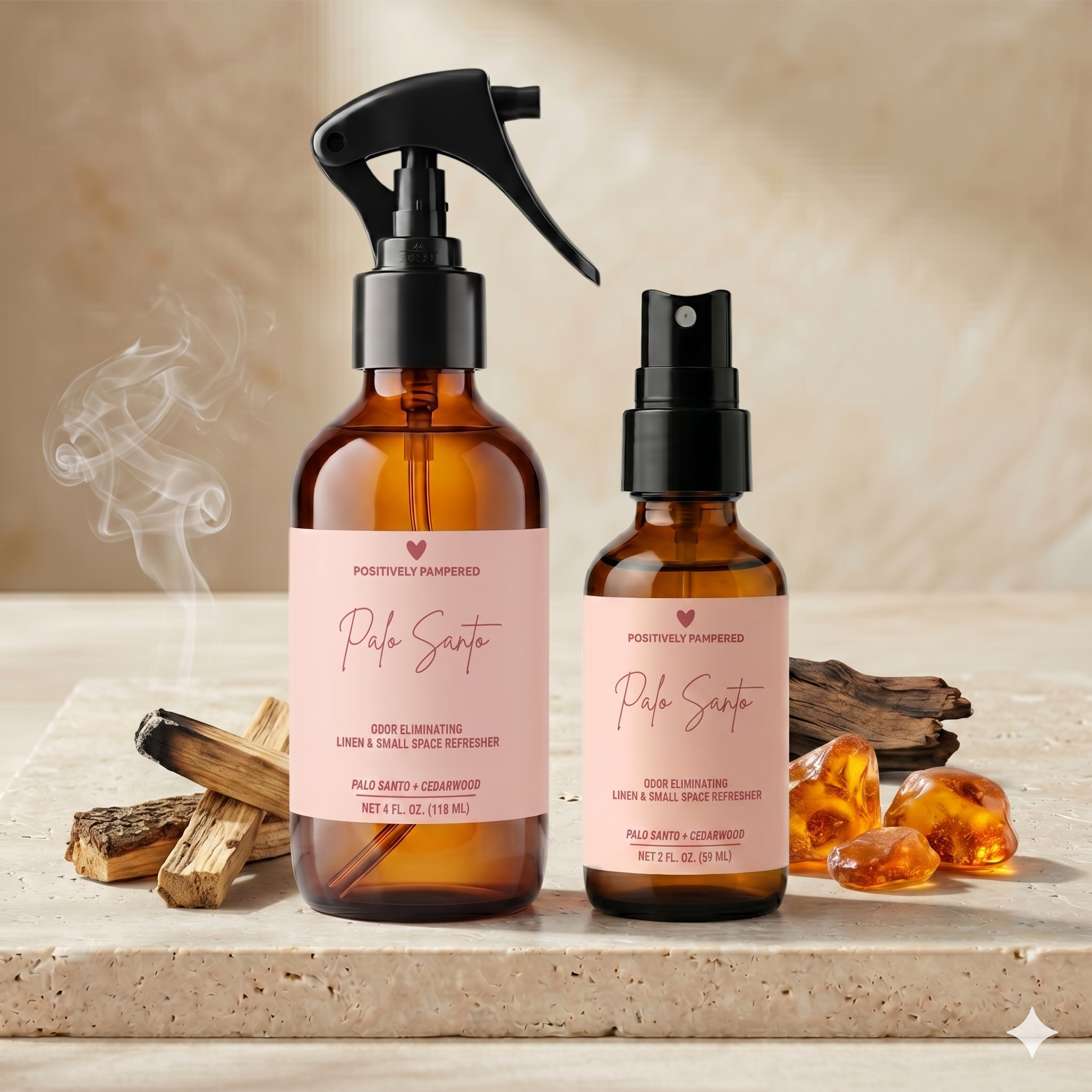 Palo Santo Luxury Linen & Small Space Freshener