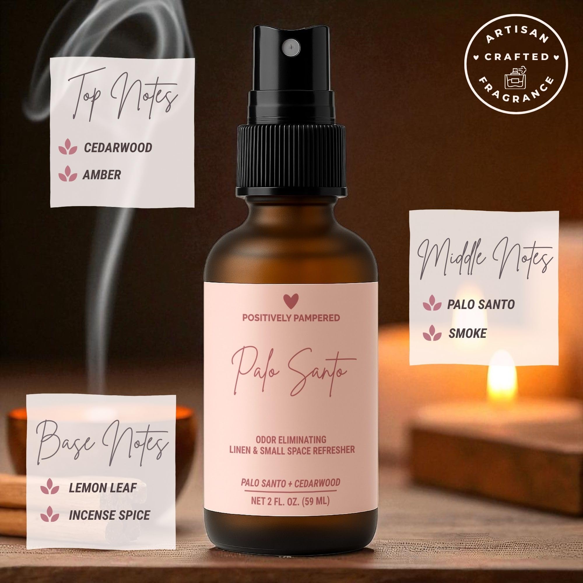 Palo Santo Room Spray Scent Notes