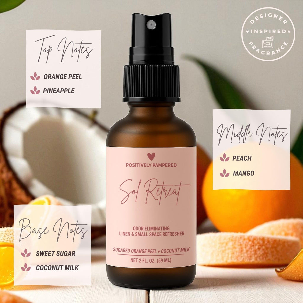 Sol Retreat Room Spray Scent Notes