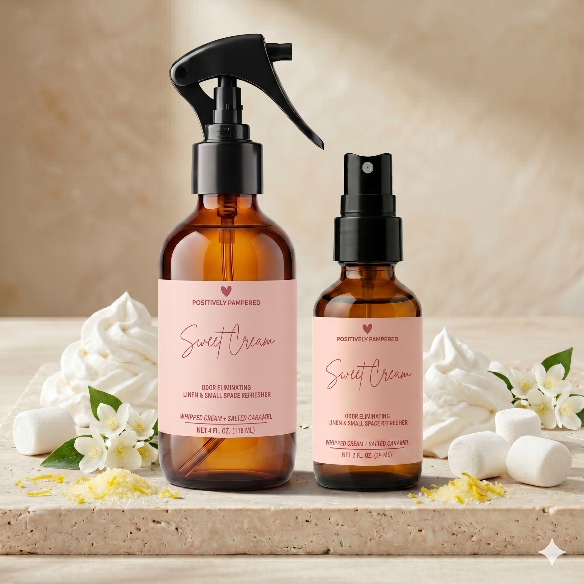 Sweet Cream Luxury Linen & Small Space Freshener